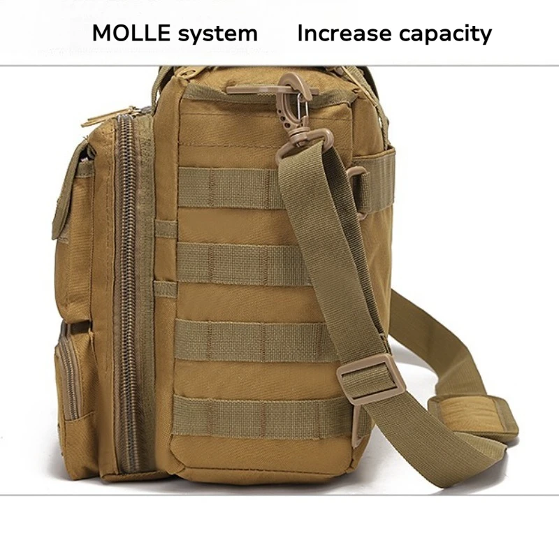 حقيبة كتف تكتيكية جديدة مقاومة للماء ومقاومة للاهتراء لتسلق الجبال في الهواء الطلق حقيبة كتف للكمبيوتر المحمول #6