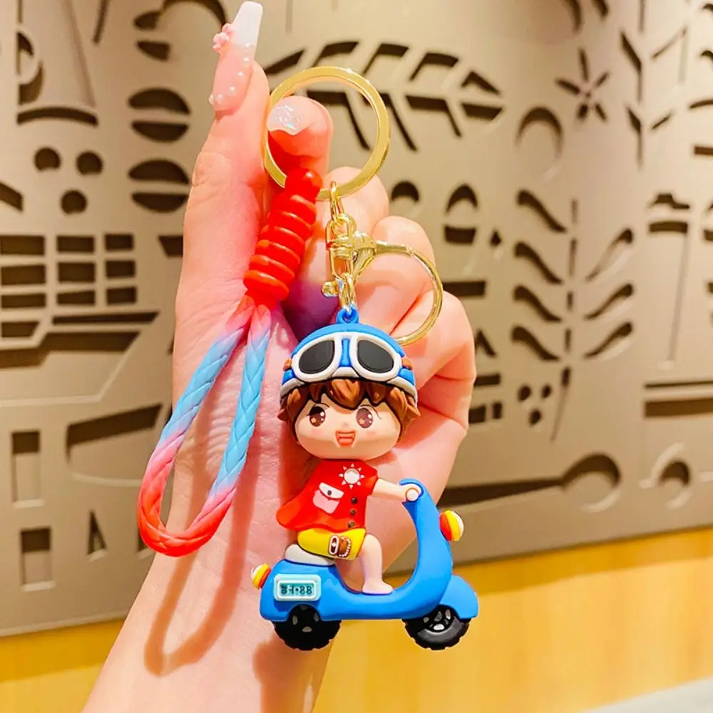 

Creative PVC Electric Car Boy Girl Pendant Cartoon Hanging Ornament Bag Pendant Car Key Ring Bag Accessories