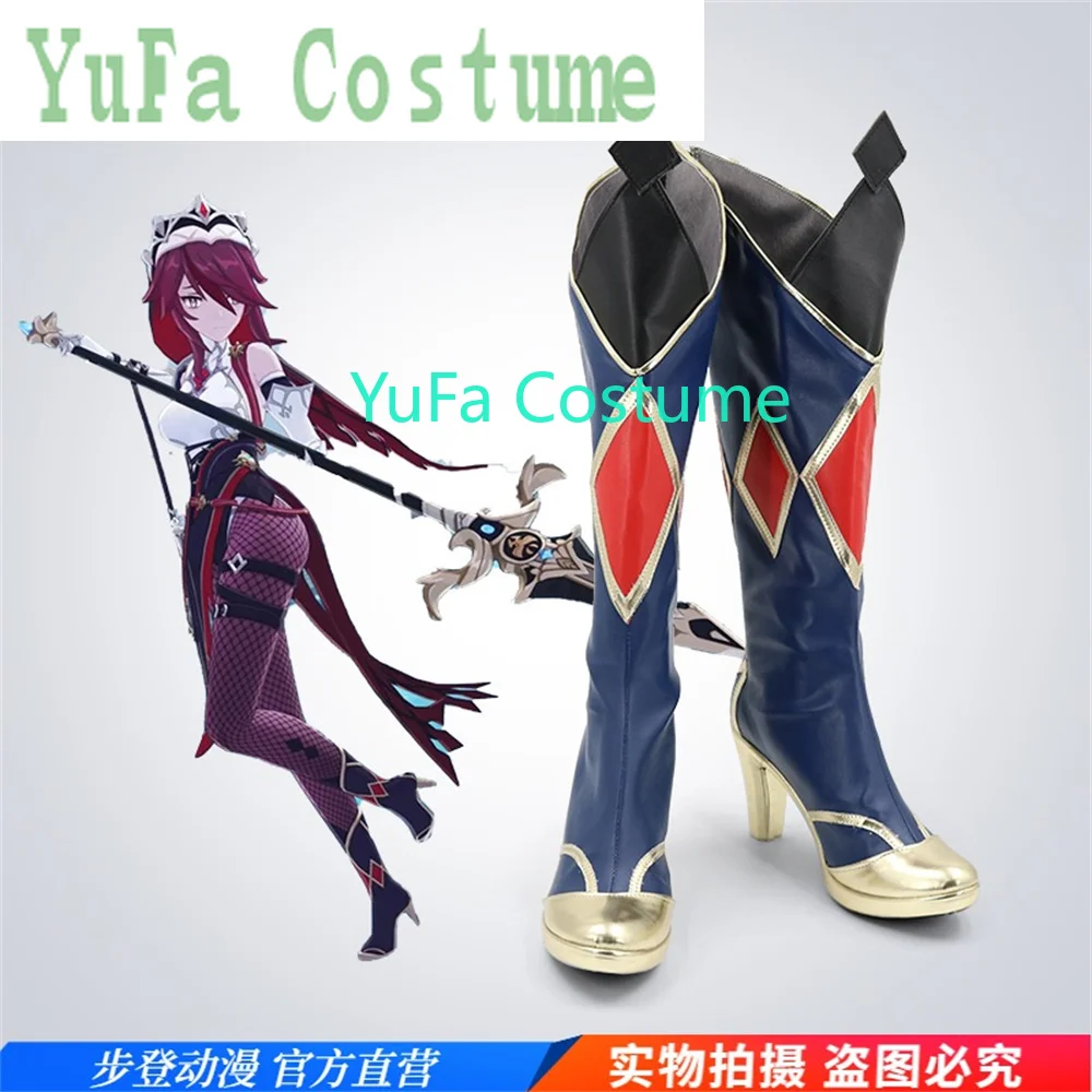 Genshin Impact Rosaria Cosplay Shoes Boots Game Anime Halloween Christmas YuFa Costume