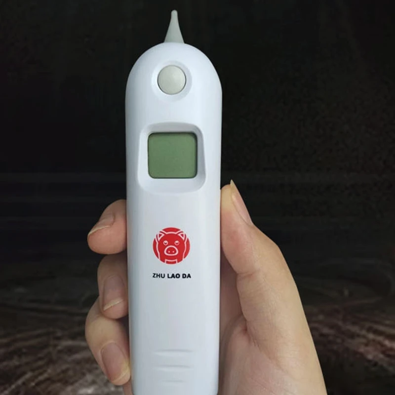 ميزان حرارة رقمي للحيوانات الأليفة مع شاشة LCD قراءة سريعة لدرجة الحرارة للحيوانات المعدنية مسبار رقمي بيطري