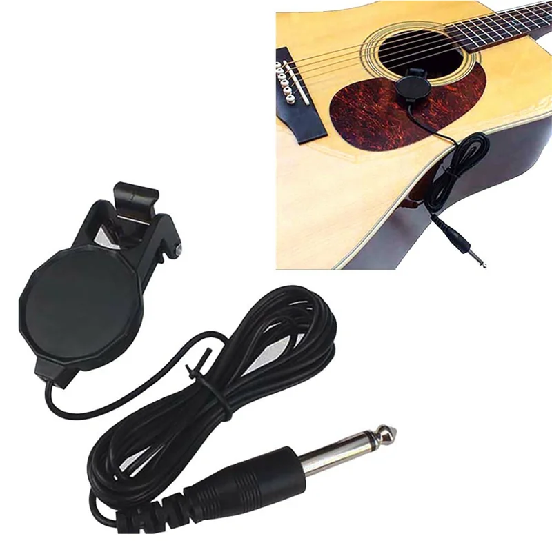 Acoustic Guitar Pickup Clip Pickup Free Hole Clip Pickup Folk Classical Ukulele Pickup for Acoustic Guitar Violin A