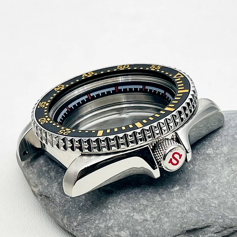 42mm SKX007 Watch Case for 28.5mm Crown at 3.0 Men Diver Watch Cases Watch Dial Fits NH35 NH36 7S26 4R35 Movement Customizable