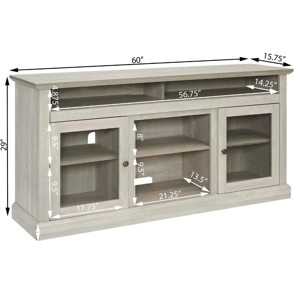 حامل تلفزيون مدفأة كهربائية لأجهزة التلفاز مقاس 65+ بوصة مع 18 رفًا، حامل تلفزيون مدفأة كهربائية كبيرة #6