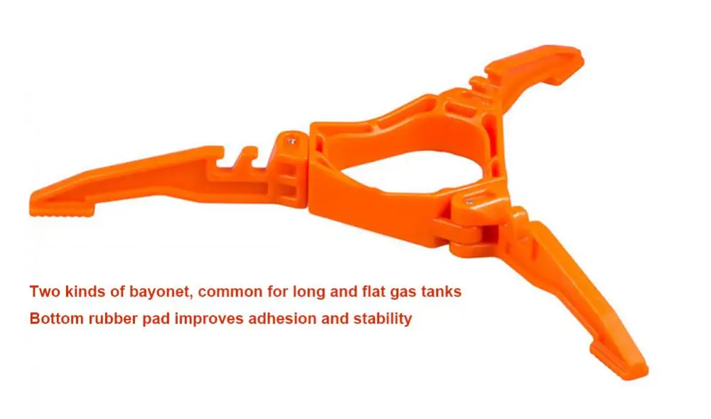 야외 스토브 가스 탱크 브래킷, 가스 버너 캠핑 병 선반 스탠드, 삼각대 접이식 캐니스터 스탠드, 틸팅 방지 스탠드