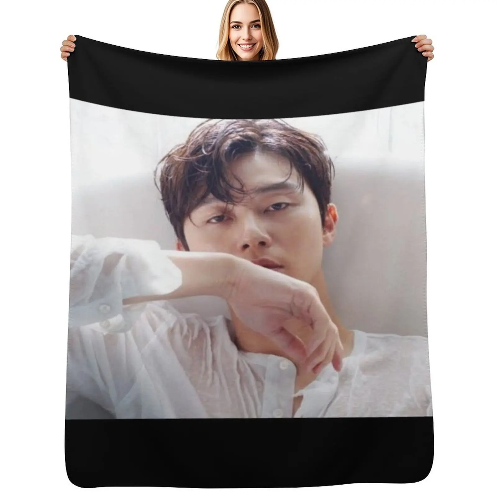 

Park Seo Joon Throw Blanket Men's Soft Warm Throw Blanket for Couch
