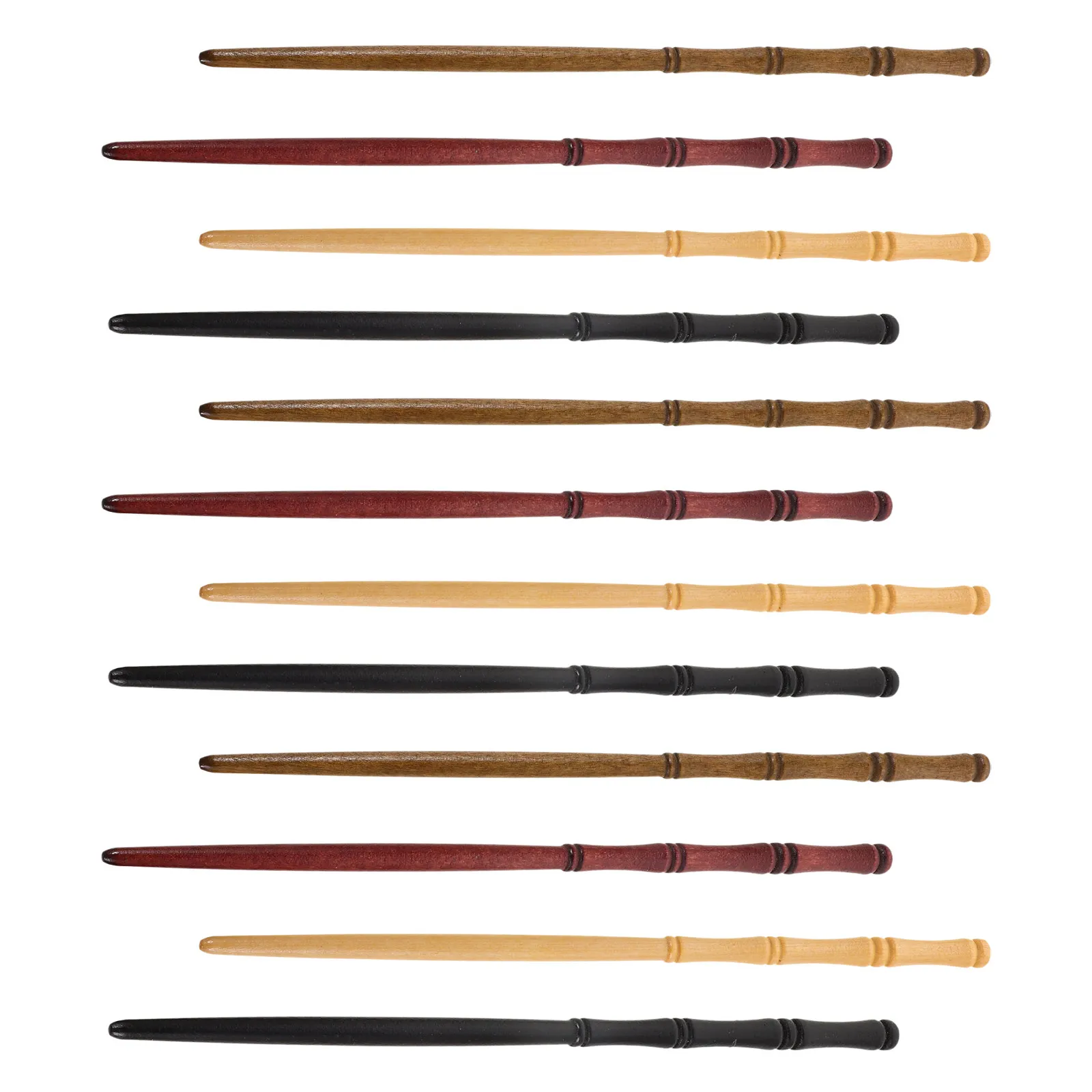 

12 шт. Деревянные заколки для волос ручной работы в китайском стиле, декоративные винтажные аксессуары для волос для женщин и девушек