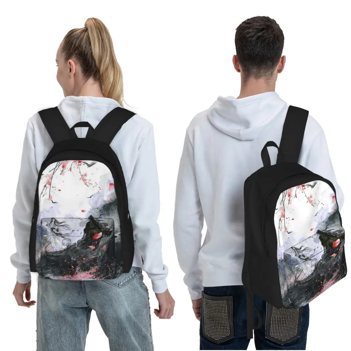 The Untamed WangXian Bunny Mo Dao Zu Shi Student Backpack School Bag  Daypack for Boys Girls Fashion Bookbag Shoulder Bags