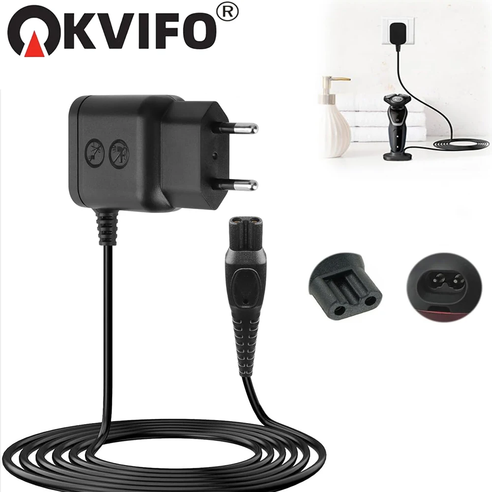 Cargador KVIFO de 15 V Compatible con Philips Norelco One Blade HQ8505 QP6510 QP6520 QP6530 QP6550 MG5750 MG7750 MG7770 Afeitadora Eléctrica
