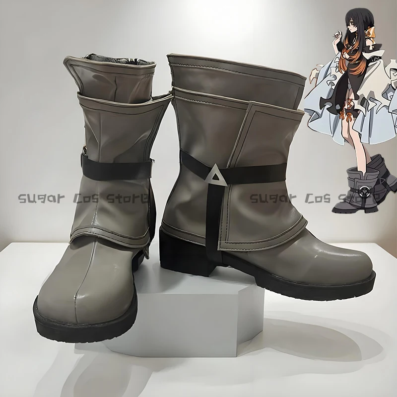 Gachiakuta Amo Empool أنيمي تأثيري أحذية الأحذية بولي Boots الأحذية الجلدية للنساء الرجال هالوين كرنفال الدعائم الحفلات البدلة الأحذية