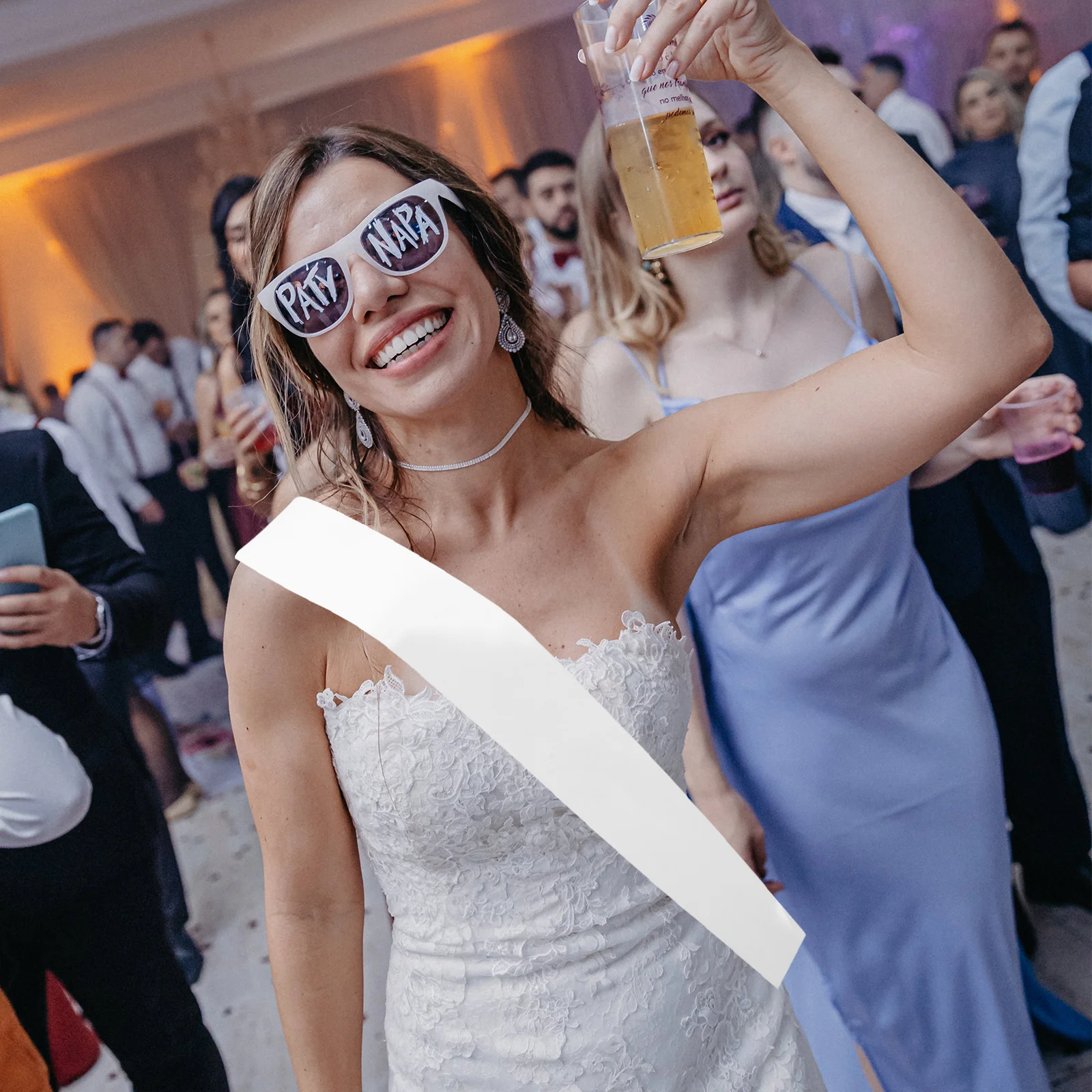 

12Pcs Blank Satin White Sash DIY Wedding Party Decorations Bridal Shower Bachelorette Graduation Prom Sashes White Sash