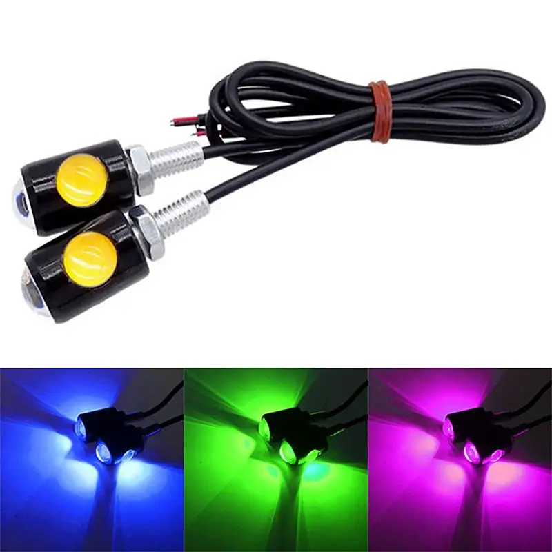 

2PCS Motorcycle LED Eagle Eye Light Turn Signal Indicator Super Bright Led Motorbike Auto Rear Tail Brake Lamp Fog Driving Light