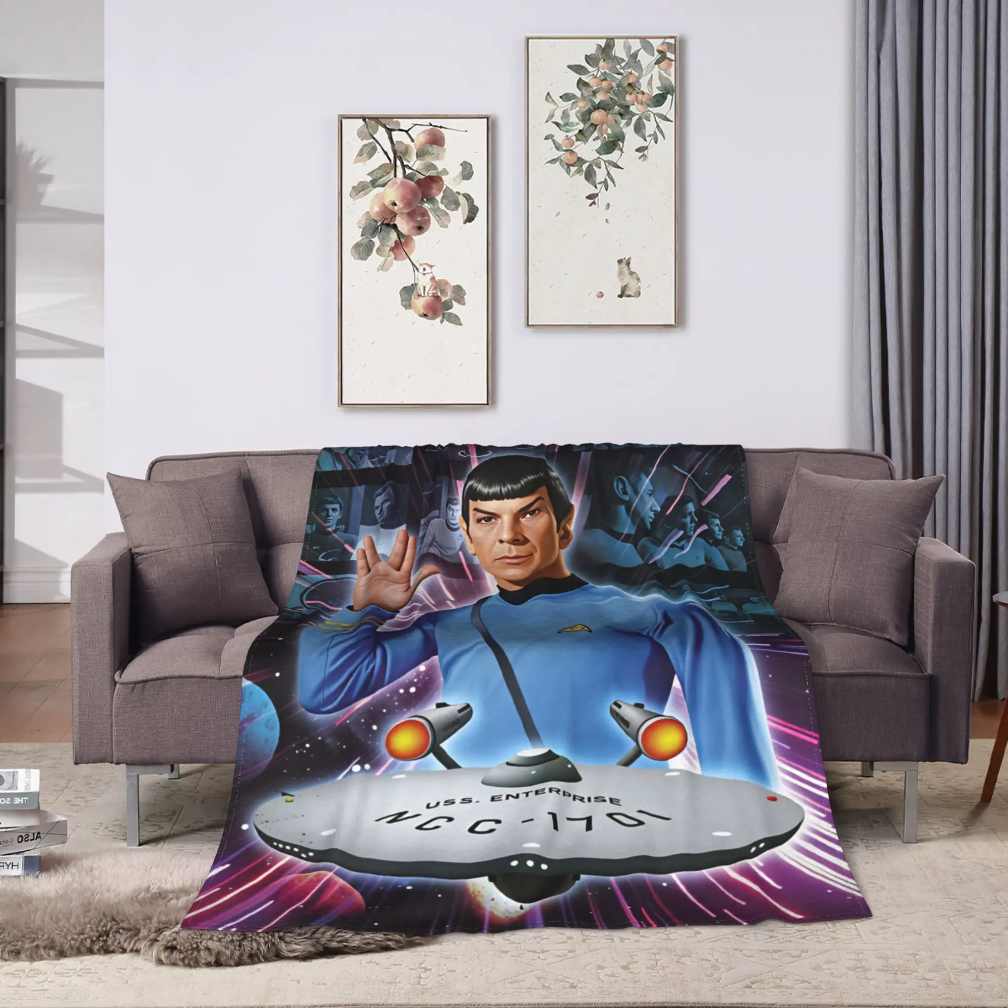 Warm Soft Blanket Travel S-Star T-Trek Ship Movie  Bedding Throws  Flannel Bedspread For Couch Bed Novelty Sofa Bed Cover