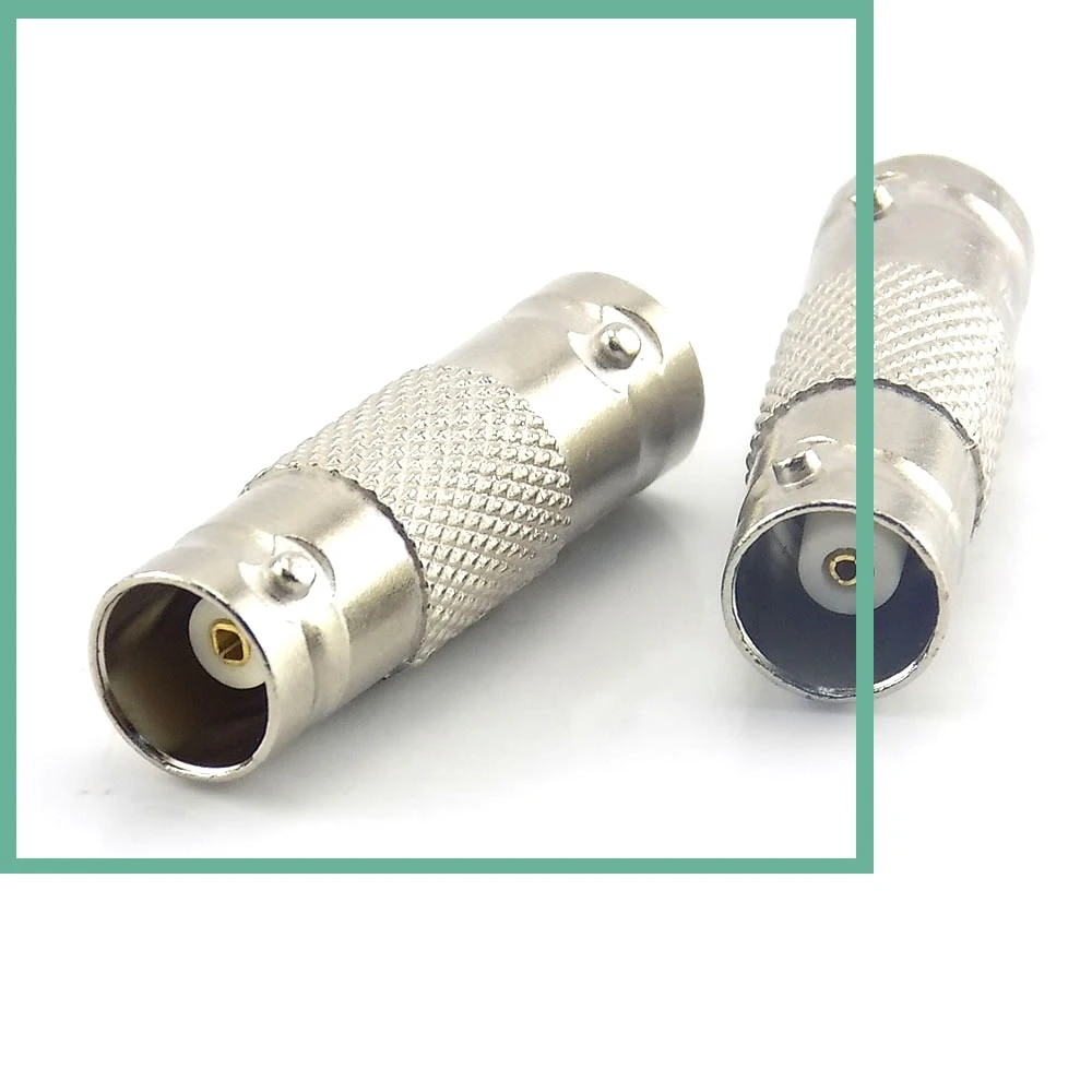 10pcs BNC Female Connector to BNC Female Inline Coupler Coax BNC Connector Extender for CCTV IP Camera AHD Security Video 10% E3