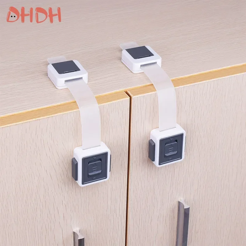 

1-8PCS Child Safety Lock Drawer Lock Baby Proofing Products Proof Drawer Oven Door Locks Adjustable Length Easy To Install