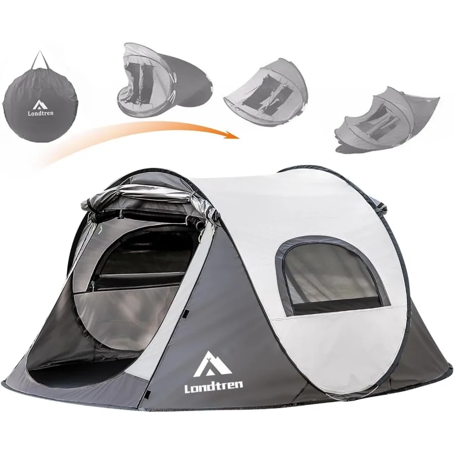 Barracas pop-up para acampar, 1 pessoa, 2 pessoas, à prova d'água, militar, barraca pop-up, acampamento, fácil de cima, barraca instantânea