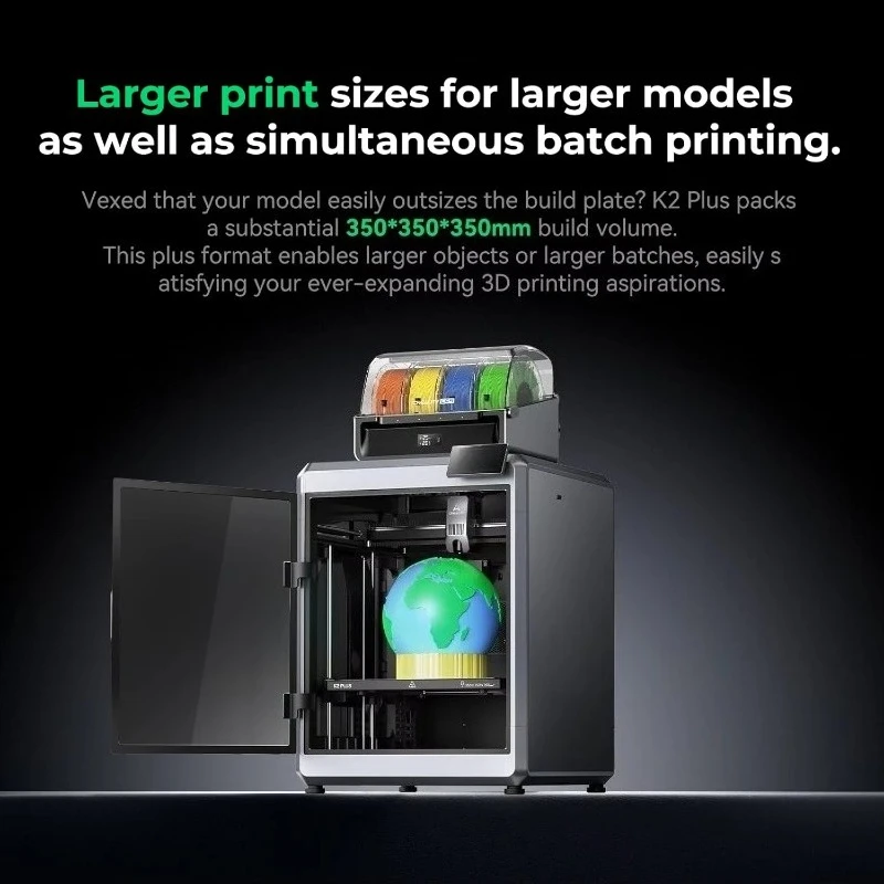 3D Printer High-Speed 600mm/s Auto-Leveling Dual AI Camera Multi-Color Printing Lab Industries Metal 70.4
