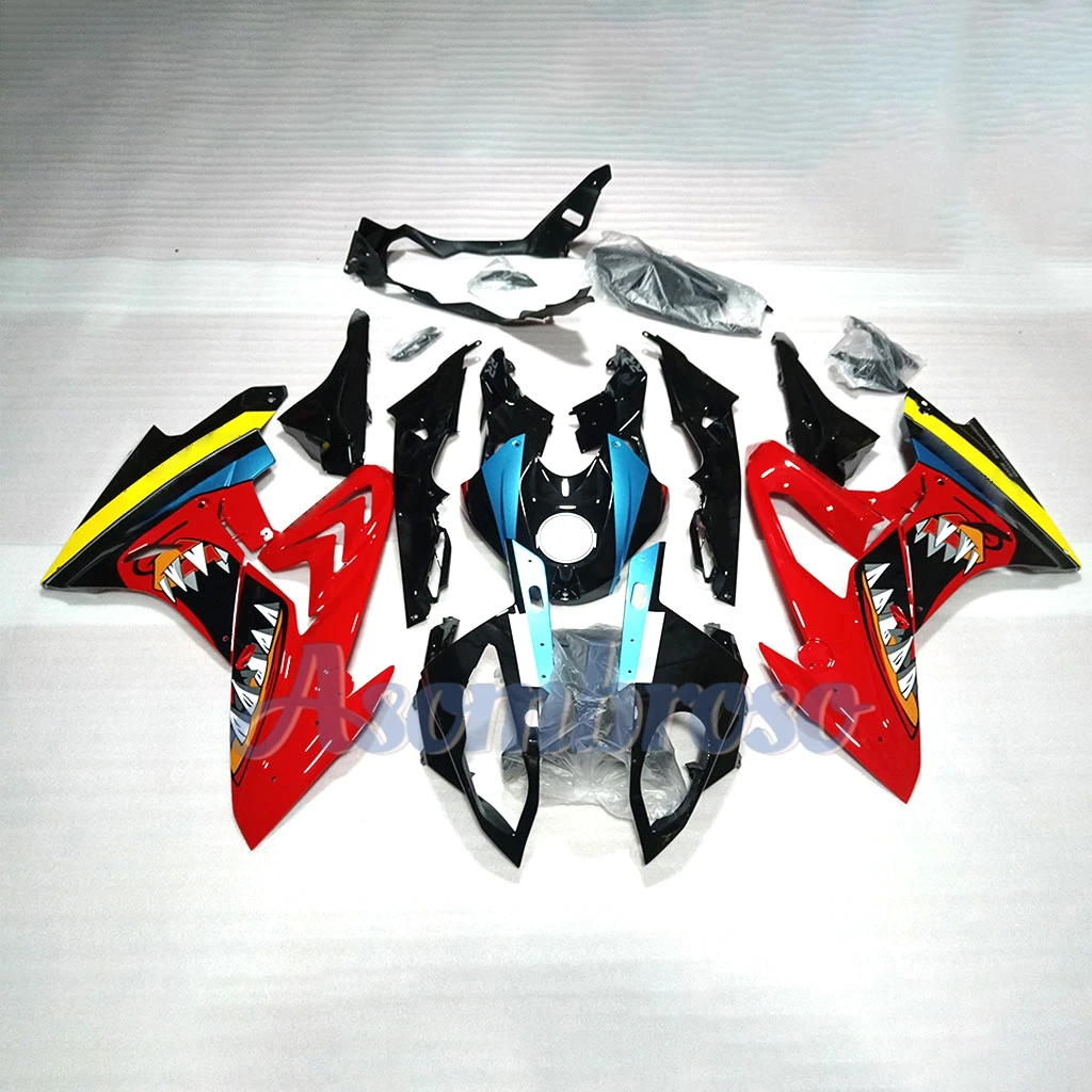 

Комплект обтекателей с принтом акулы, красный, для S1000RR 2015-2018, S1000 RR 15-18, ABS-пластик, высококачественные инжекционные обтекатели