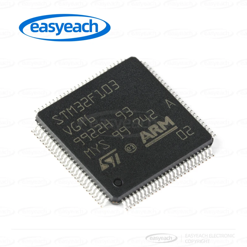 STM32F103VGT6 STMicroelectronics LQFP-100 ARM Cortex-M3 32 بت متحكم MCU متحكم صغير
