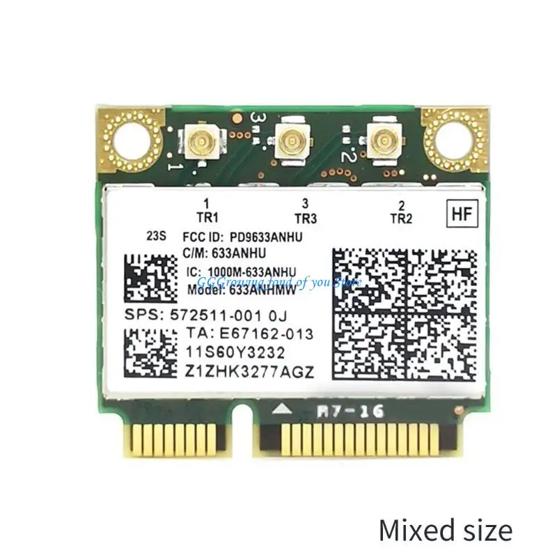 H9eb 6300agn بطاقة لاسلكية 2.4G+5G 450M+450M بطاقة WIFI لـ Y460 Y560 Y470 Y570 x201 x220 x230 محول الشبكة