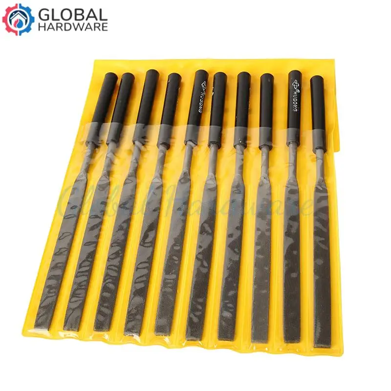 

5x180mm Metal Flat File Tool, High Carbon Steel Metal File Tool for Metal, Wood, Plastic, Flat File for Refining 10pcs/set