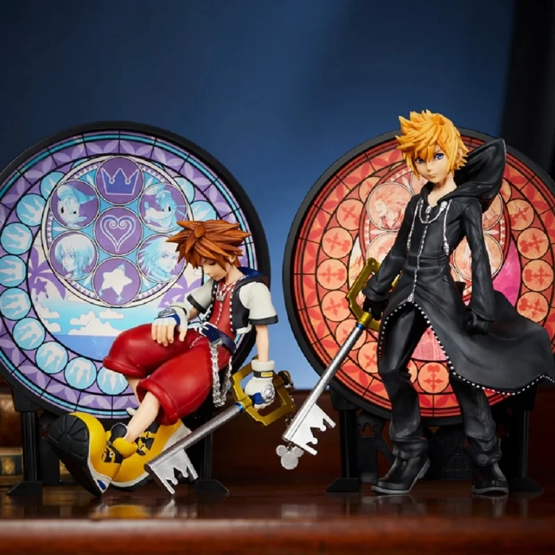 Nueva oferta, figura de Bandai Ichiban Kuji Kingdom Heart Linking Hearts Roxas Sora, modelo de Anime, colección de escritorio, juguete, regalo de Navidad