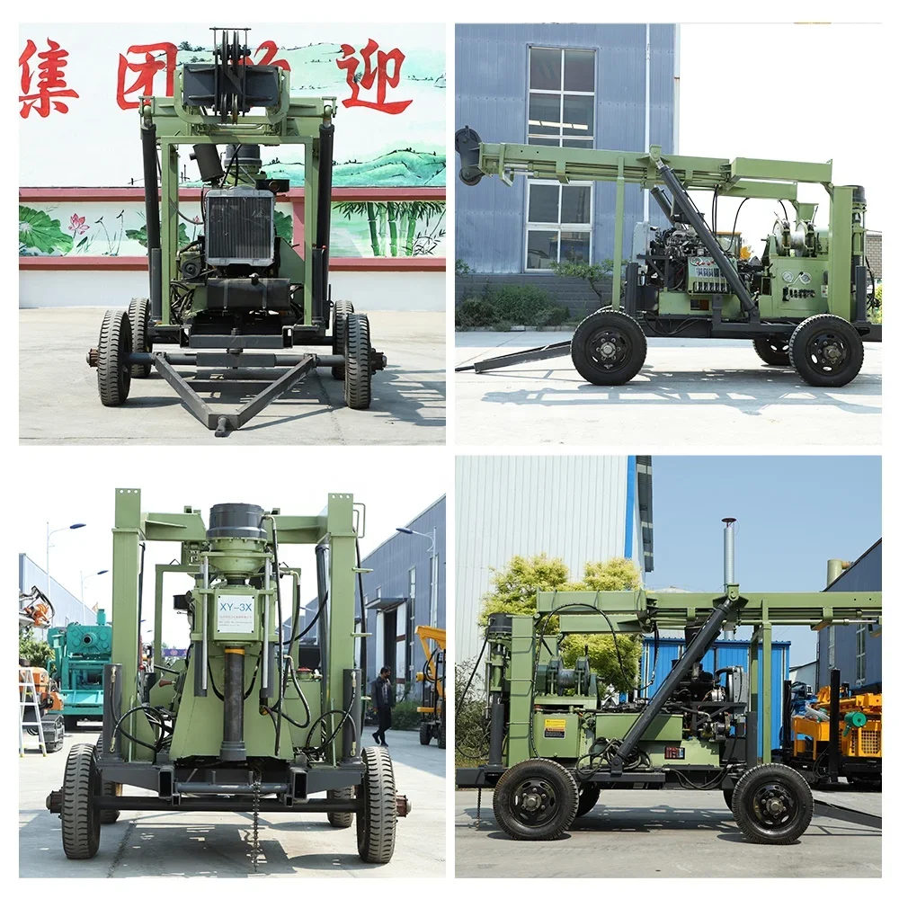 YG Xyx-3 Rig Pengeboran Sumur Air Kecil Seluler Rig Bor Geoteknik Spt