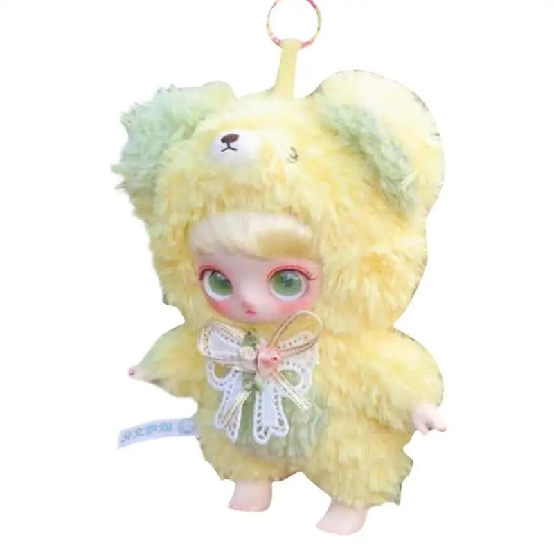 Jouet en peluche beurre mignon, pendentif de sac, jouets à collectionner, porte-clés en peluche, breloque décorative réaliste, breloque pour sac à dos GérFavor