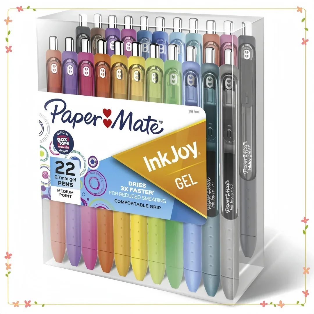 

Gel Pens 0.7mm Medium Point - 22 Vibrant Colors for Students & Office Use, Smooth Writing Experience