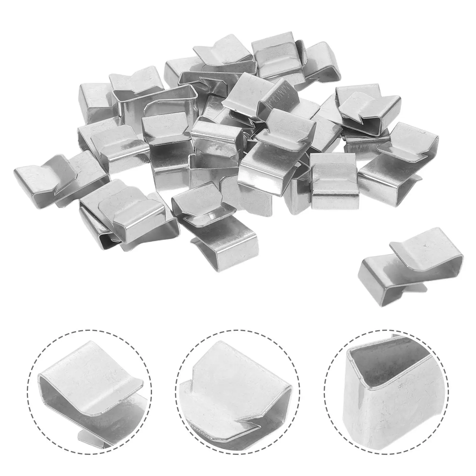 75Pcs Cable Clips Wire Fasteners Metal Electrical Clamps Heavy Duty Cord Management Trailer Solar Panel Wire Retainers