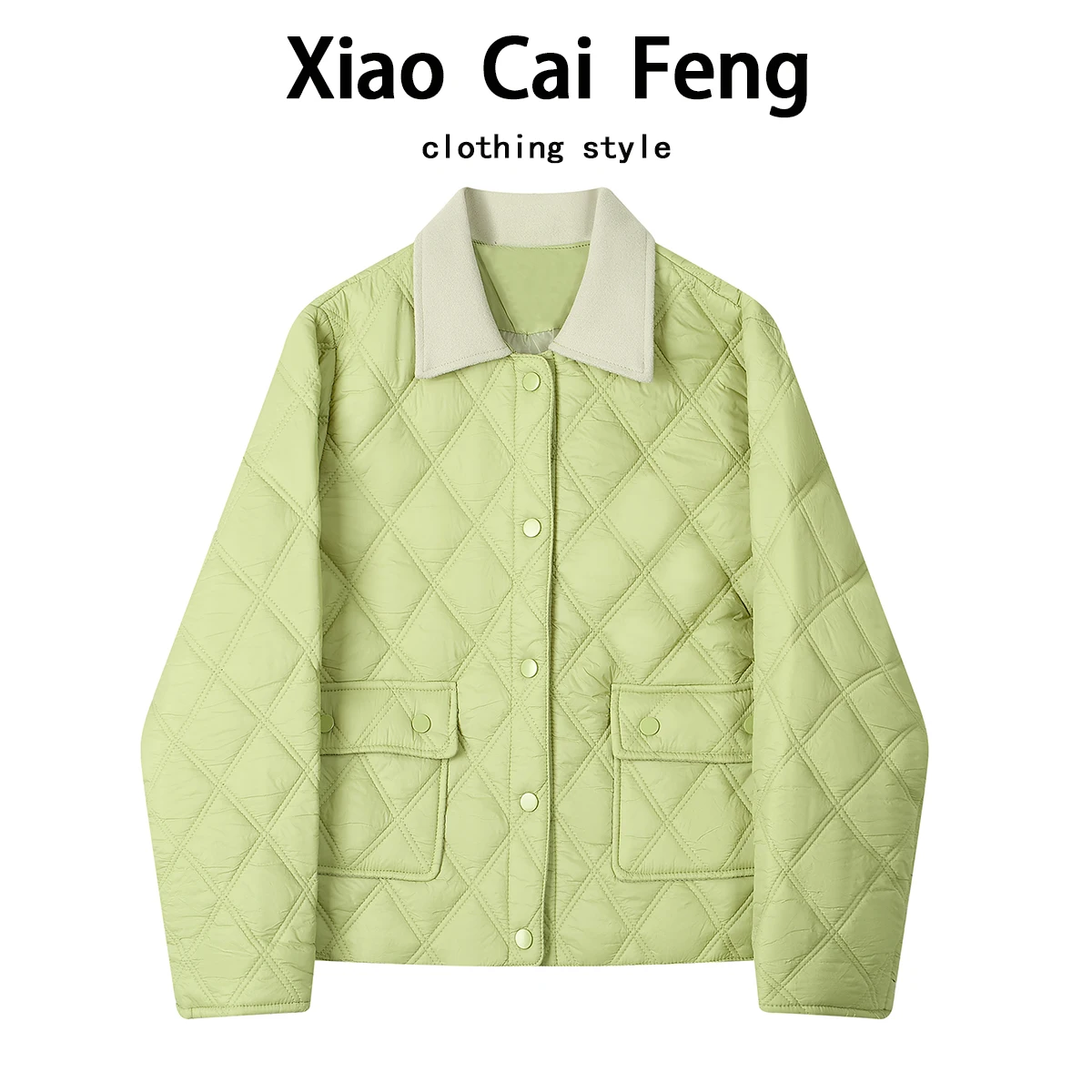 

Модная стеганая хлопковая куртка женская свободного кроя, легкая, теплая, с воротником, очень милая, для зимы