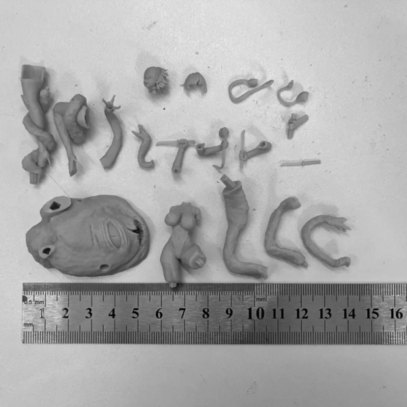 1/24 Scale Resin Figure Assembly Model Kit Fantasy Miniature Octopus and Girl GK Gift Unassembled and Unpainted Garage Kit