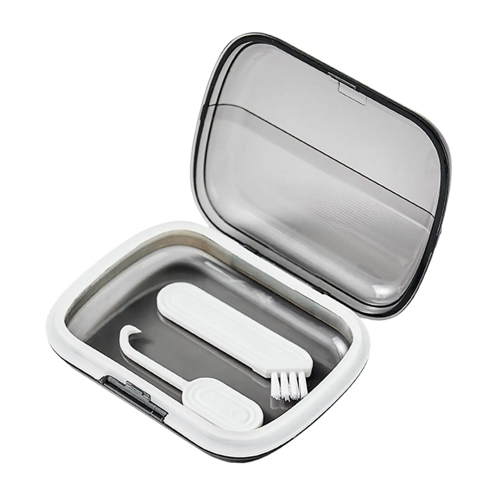 Retainer Case with Hook and Brush Tooth Protection Compact Tooth Storage
