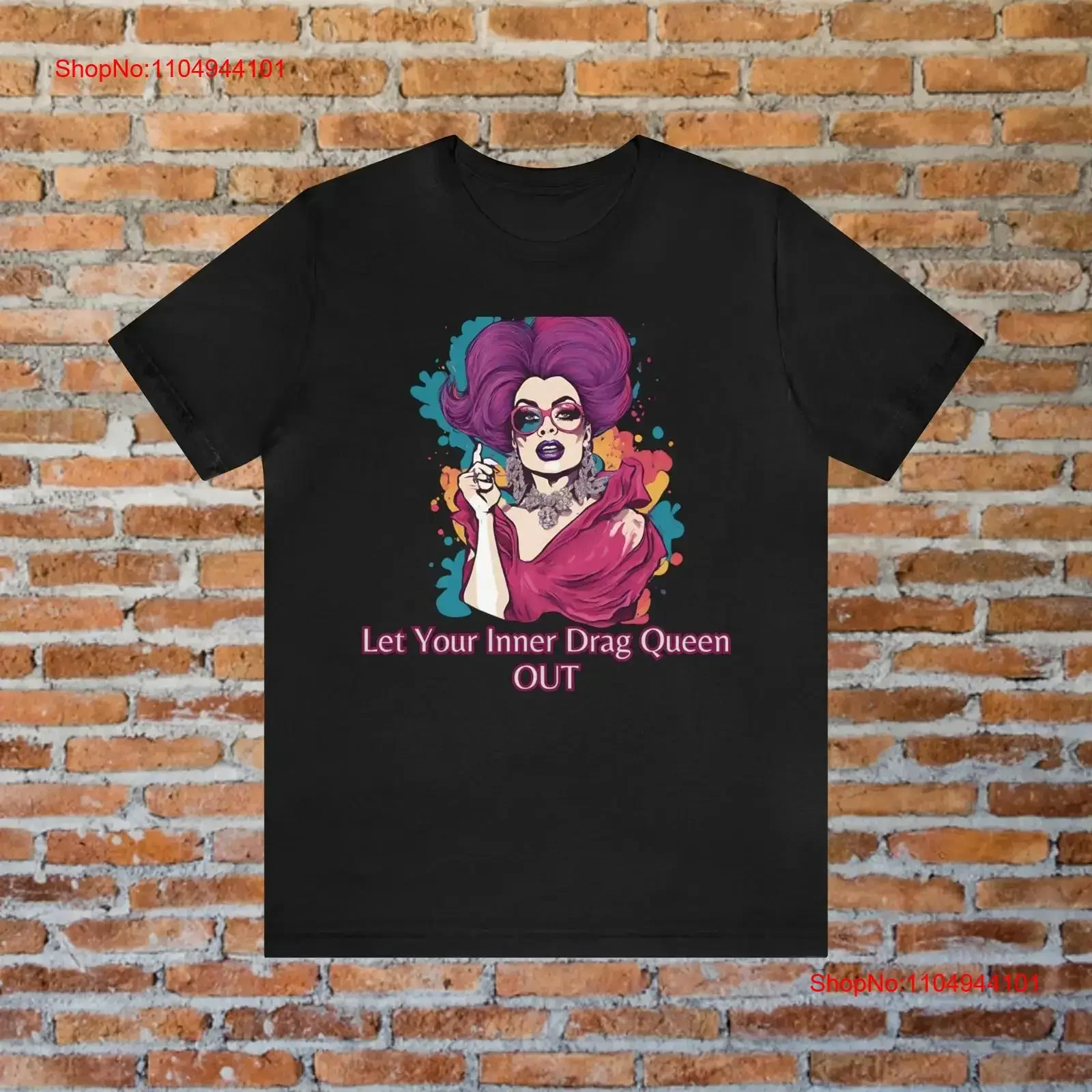 

Футболка Let Your Inner Drag Queen OUT Bingo Support Local LGBTQIA Ally Show, винтажная стильная уличная одежда с рисунком слегка