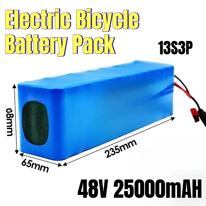 

18650 48V 25000mAH 13S3P Electric Bicycle Battery Pack