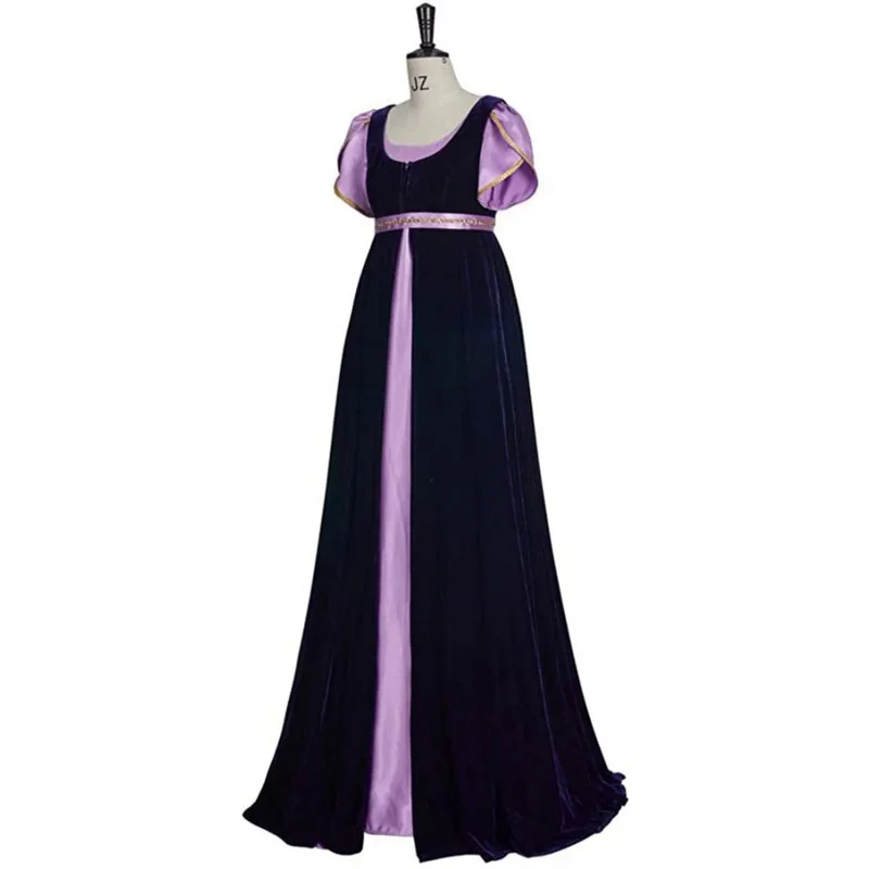 Abito Regency festa di ballo medievale Costume da ballo vittoriano Vintage Jane Austen gonna donna vestito Cosplay Empire Gown Halloween