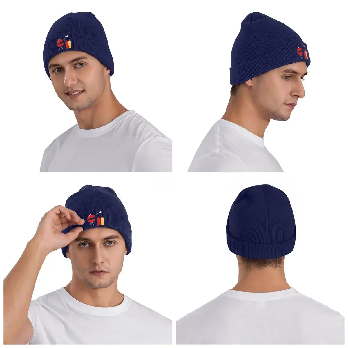 New Kamado Joe BBQ Grill And Smoke Warm Knitted Cap Hip Hop Bonnet Hat Autumn Winter Outdoor Beanies Hats for Men Women Adult