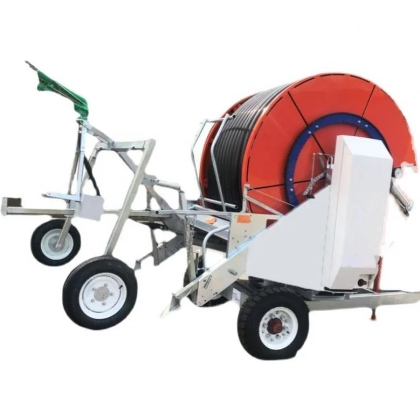 Travelling Irrigation System Rain  75 300tx Hose Reel Irrigation System with Traveling Irrigator Sprinkler  Italy Metal