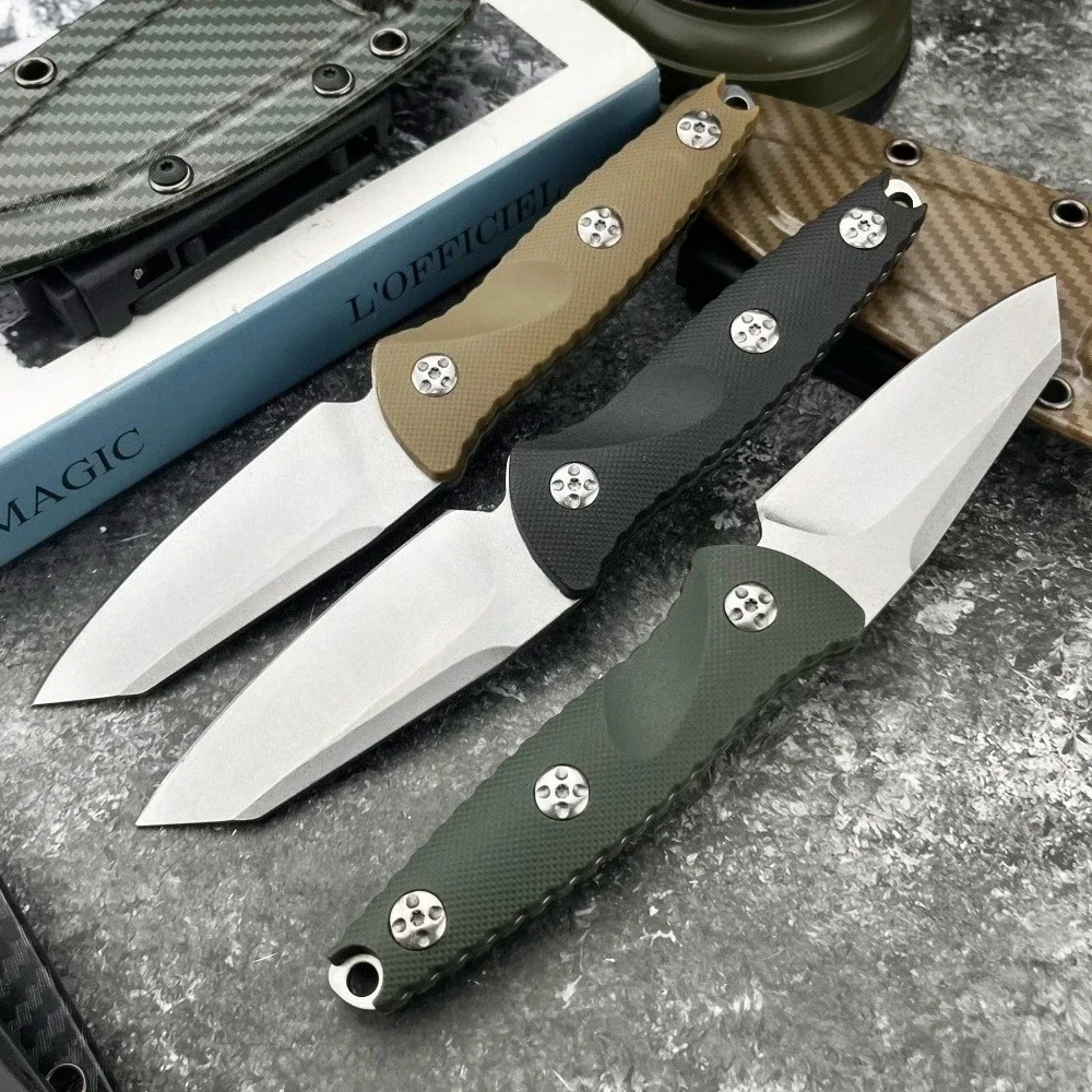93M Fixed Blade Knife 8Cr13Mov Blade Nylon Fiber Handle Sheath Outdoor Obstacle Clearing Survival Wild Emergency Rescue Tool