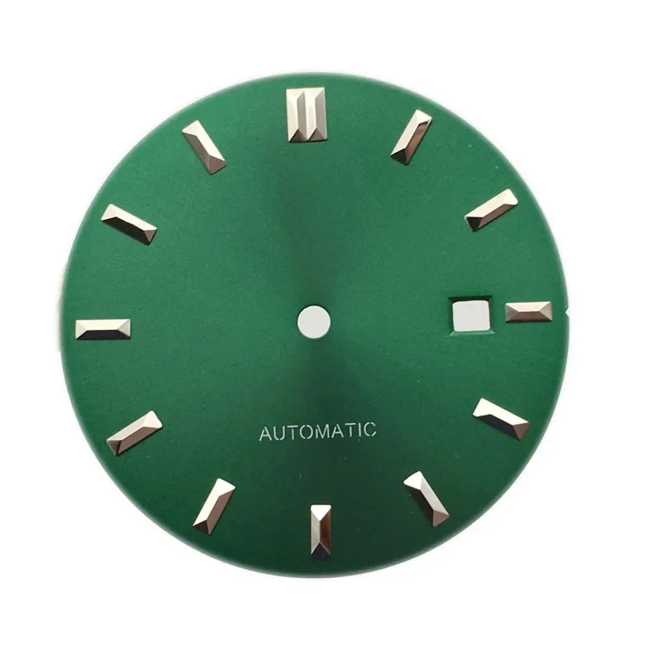 Mostrador de relógio azul preto de 32.8mm, adequado para mingzhu 2813 8200, mostrador de calendário único para movimento 8215, acessórios de relógio