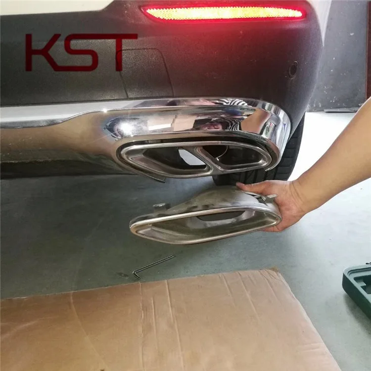 

Suitable for Mercedes-Benz New E-Class C-Class B-Class GLC Modified Four Tail Throat E-Class Modified Tail Throat Exhaust Pipe G