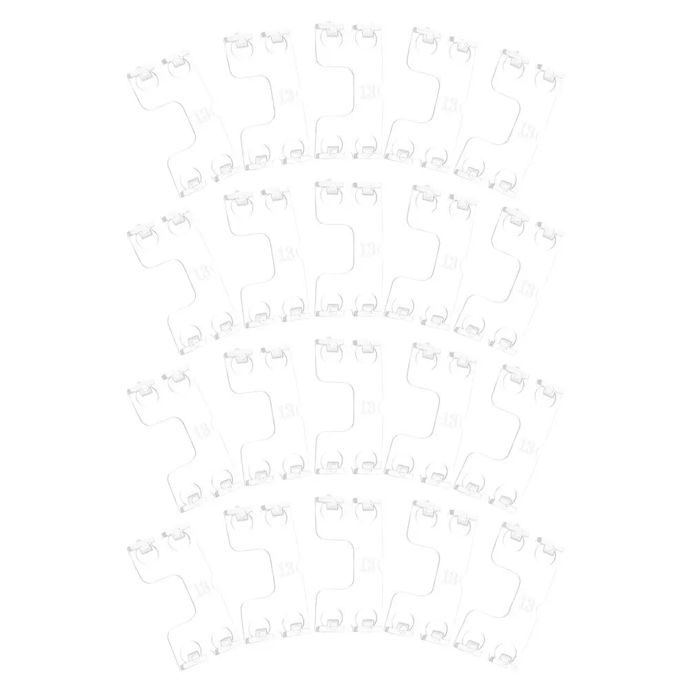 

30Pcs Butterfly Style Blind Valance Clips Plastic Small Blinds Clips for Crafts Clear Holders Window Blind Management Decorative