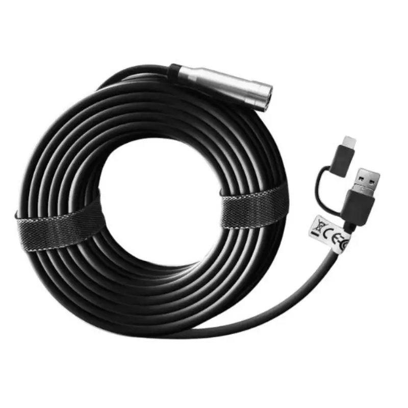 

Endoscope for OTG Android , Computer, 15M Borescope Inspection Snake Camera Waterproof Autofocuswith Micro USB, Type C, 6 LED