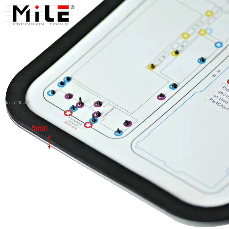 MILE 31 in 1 New Magnetic Keeper Screw Chart Mat For iPhone 6-15pro Max  Teardown Repair Guide Pad