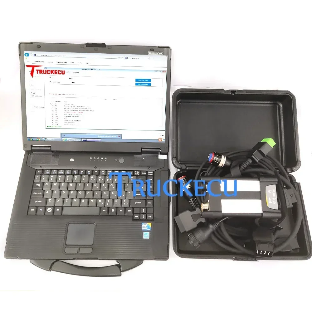 

For Volvo VOCOM 2 Vocom II 88890400+2.8 Ptt Tech Tool Dev2 VCADS V3 V4 Truck Excavator Fh Fm Euro6 Diagnostic Tool+CF52 Laptop