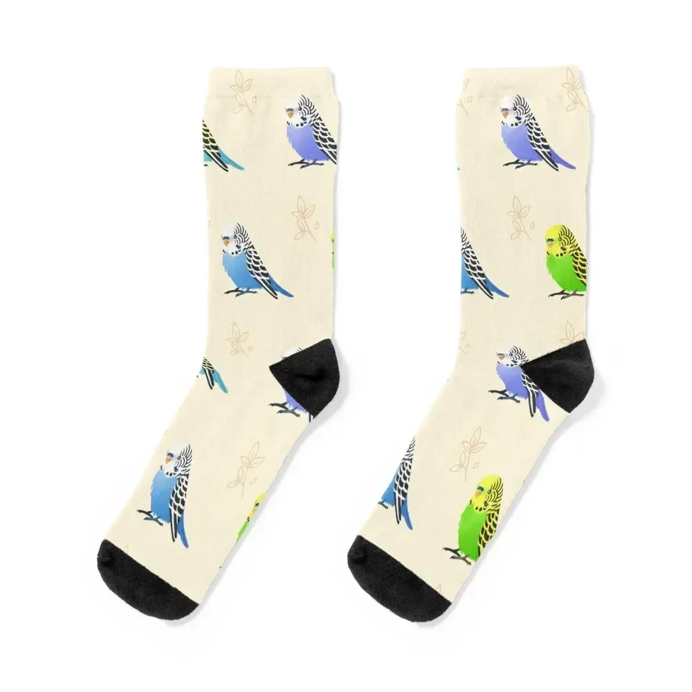 

Colourful Budgies Socks winter thermal cartoon winter gifts Christmas Socks Ladies Men's