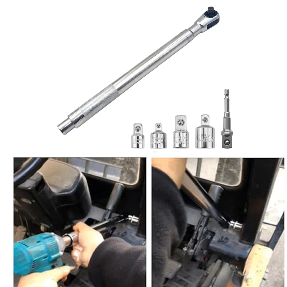 Quick Change System 435*30mm 17.12*1.18in Automatic Wrench Narrow Neck 1.18in 3-second Quick Change 38 12 14 Driver Heads