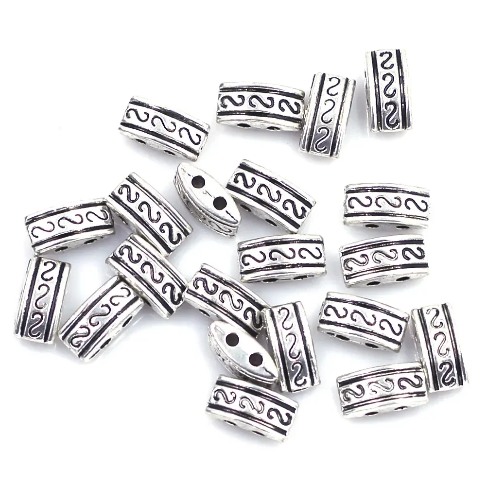 

30 шт. бусины-разделители «S» с резными 2 отверстиями из цинкового металла, сплава античного серебра, тон для подвесок, браслетов, ювелирных изделий, сделай сам, поиск 10x5 мм