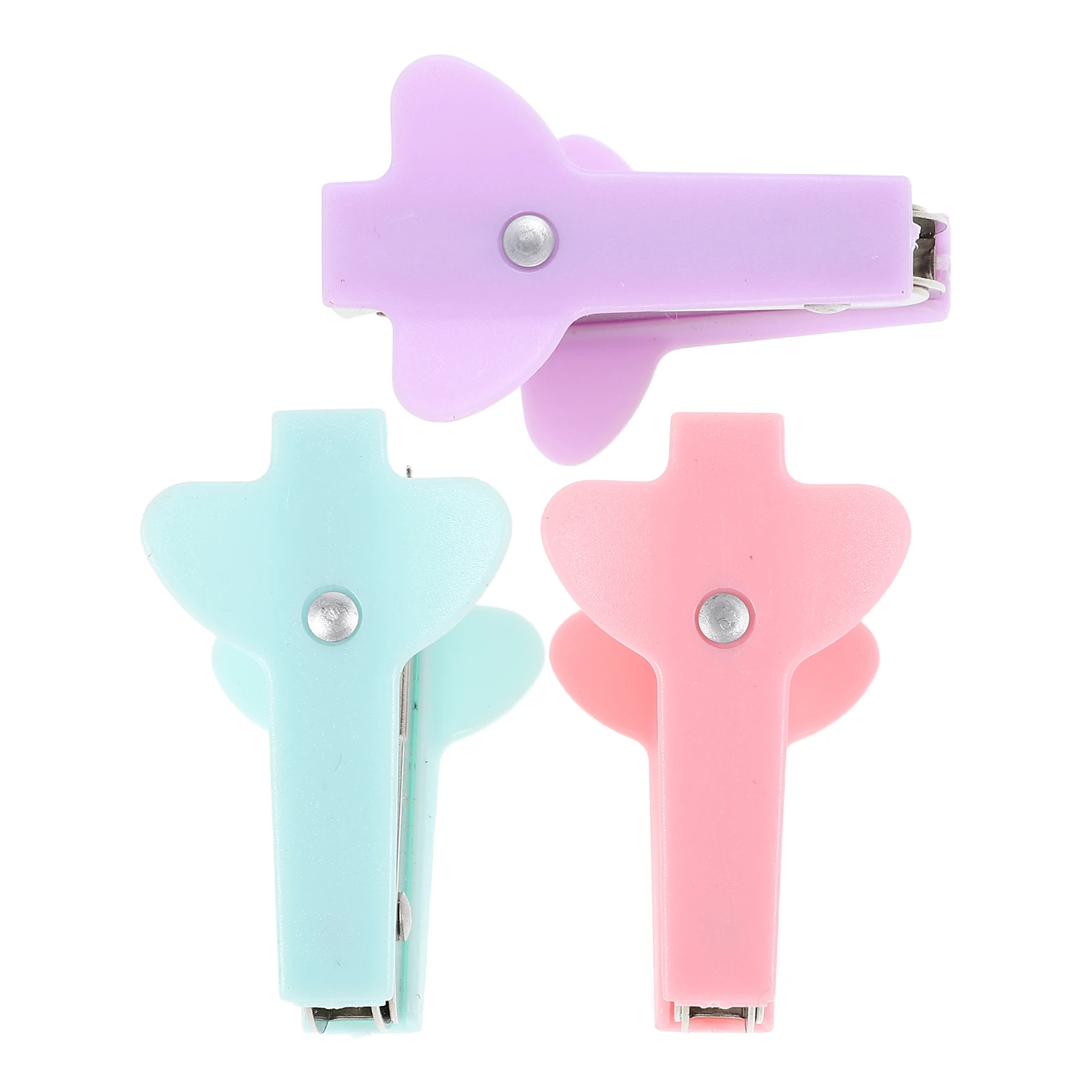 

3 Pcs Stapler Manual Staplers Cute Desk Office Accessories Pocket Handheld Metal Desktop Student