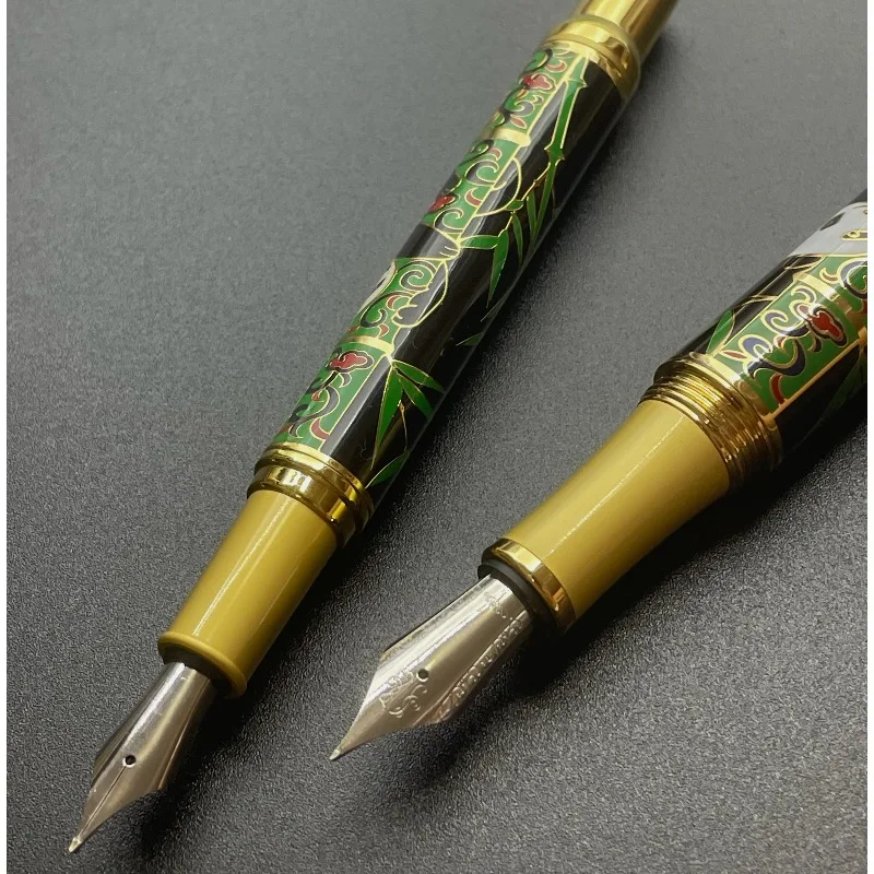 BALAOYE New Panda Fountain Pen Long Knife Hand Polishing Blade Tip F 0.5MM Calligraphy Pen Authentic Quality Gift Stationery