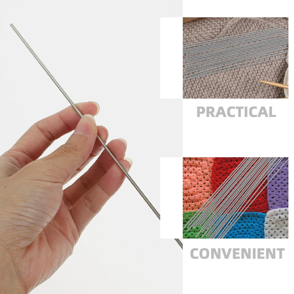 

10Pcs Stainless Steel Fixed Rod Pins Blocking Pegs Stable Blocking Board Knitting Crochet Supplies Stainless Steel Rod Pins